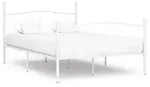 vidaXL Bettgestell mit Lattenrost Wei&szlig; Metall 140 &times; 200 cm