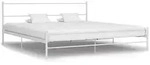 vidaXL Bettgestell Wei&szlig; Metall 200&times;200 cm