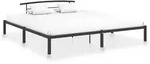 vidaXL Bettgestell Schwarz Metall 200x200 cm