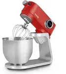 H.Koenig KM124 K&uuml;chenmaschine, professionell, multifunktionell, 5 l, Edelstahl,