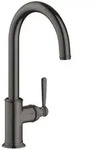 Hansgrohe AXOR Montreux Einhebel-K&uuml;chenmischer 260 mit Schwenkauslauf, Brushed Black