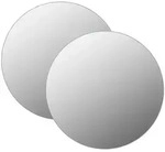 vidaXL Wandspiegel 2 Stk. 50 cm Rund Glas