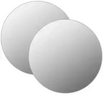 vidaXL Wandspiegel 2 Stk. 60 cm Rund Glas