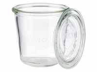 APS Weck-Glas/Einmachglas mit Deckel, 6er Set Ø 9 cm, H: 9 cm