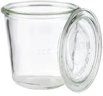 APS Weck-Glas/Einmachglas mit Deckel, 6er Set &Oslash; 9 cm, H: 9 cm