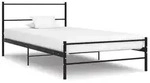 vidaXL Bettgestell Schwarz Metall 90&times;200 cm