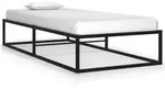 vidaXL Bettgestell Schwarz Metall 100x200 cm
