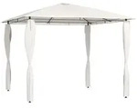 vidaXL Pavillon mit Pfostenabdeckungen 3x3x2,6 m Creme 160 g/m2