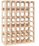 vidaXL Weinregal 70x33x94 cm Massivholz Kiefer
