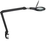 LED-Lupenleuchte MAULmakro, mit Klemmfu&szlig; schwarz