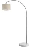Monzana Bogenlampe mit Marmorfu&szlig; Leinen