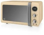 SWAN SM22030CNEU Retro Digitale Mikrowelle 20L, 5 Leistungsstufen, Auftauen,...