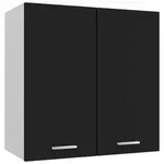 vidaXL H&auml;ngeschrank Schwarz 60x31x60 cm Holzwerkstoff