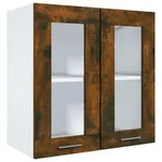 vidaXL H&auml;ngeschrank Glas R&auml;uchereiche 60x31x60 cm Holzwerkstoff