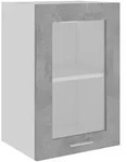 vidaXL H&auml;ngeglasschrank Betongrau 40x31x60 cm Holzwerkstoff