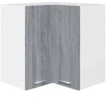 vidaXL Eck-H&auml;ngeschrank Lyon Grau Sonoma 57x57x60 cm Holzwerkstoff