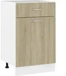 vidaXL Schubunterschrank Sonoma-Eiche 50x46x81,5 cm Holzwerkstoff