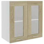 vidaXL H&auml;ngeglasschrank Sonoma-Eiche 60x31x60 cm Holzwerkstoff