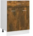 vidaXL Unterschrank mit Schublade Lyon R&auml;uchereiche 60x46x81,5 cm