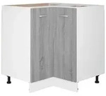 vidaXL K&uuml;chenschrank Grau Sonoma 75,5x75,5x81,5 cm Holzwerkstoff