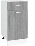 vidaXL Unterschrank mit Schublade Lyon Grau Sonoma 40x46x81,5 cm