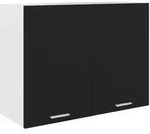 vidaXL H&auml;ngeschrank Schwarz 80x31x60 cm Holzwerkstoff