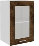 vidaXL H&auml;ngeschrank Lyon Glas R&auml;uchereiche 40x31x60 cm Holzwerkstoff