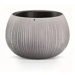 Prosperplast - Kunststoffblumentopf BETON BOWL MIT Reservoir in Farbe Zement, 21,8 x