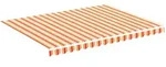 vidaXL Markisenbespannung Gelb und Orange 4x3 m