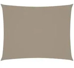 vidaXL Sonnensegel Oxford-Gewebe Rechteckig 6x7 m Taupe