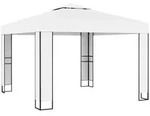 vidaXL Pavillon mit Doppeldach 3 x 3 m Wei&szlig;