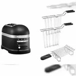 KitchenAid Set 2, 2-Scheiben Toaster Artisan 5KMT2204 Gusseisen Schwarz