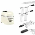 KitchenAid Set 2, 2-Scheiben Toaster Artisan 5KMT2204 Cr&egrave;me