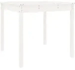 vidaXL Gartentisch Wei&szlig; 82,5x82,5x76 cm Massivholz Kiefer
