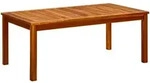 vidaXL Garten-Couchtisch 110x60x45 cm Massivholz Akazie