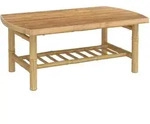 vidaXL Garten-Couchtisch 90x55x37 cm Bambus