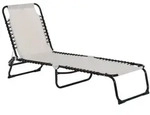 Outsunny - Sonnenliege - 197 x 58 x 30 cm - beige