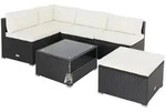 CASARIA&reg; Polyrattan Lounge Set Melbourne schwarz/creme