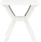 vidaXL Bistrotisch Wei&szlig; 70x70x72 cm Kunststoff