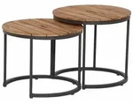 SIENA GARDEN Baros Baros Beistelltisch &Oslash; 50x46 cm + &Oslash; 50x41 cm
