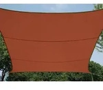 Perel Sonnensegel, wasserabweisend, 3.6 x 3.6 m, 160 g/m2, Polyester, Quadrat,