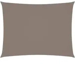 vidaXL Sonnenschirmsegel rechteckiges Oxford-Gewebe 6x8 m Taupe Modell Bor&eacute;al