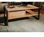 Couchtisch Denver Artisan Eiche und Anthrazit im Industrial Look 100 x 55 cm