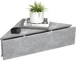 VCM Nachttisch Usal Beton-Grau H. 15 x B. 60 x T. 43 cm