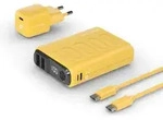 RealPower PB-10000 - 10000 mAh - Lithium Polymer (LiPo) - 22,5 W - Gelb
