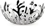 alessi mediterraneo obstschale aus verchromtem stahl, H 9 cm, D 25 cm
