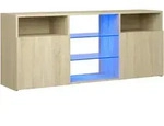 vidaXL TV-Schrank mit LED-Leuchten Sonoma-Eiche 120x30x50 cm
