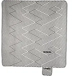 Relaxdays Picknickdecke XXL, 200 x 200 cm, w&auml;rmeisoliert, faltbare Stranddecke,