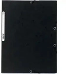 Exacompta Eckspannmappe Nature Future A4 Manila-Karton 400g schwarz