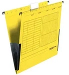 Falken, H&auml;ngetasche UniReg, 230g/m2-Kraftkarton, mit Leinenfr&ouml;schen, 5er Poly
